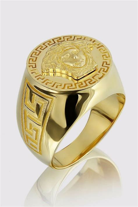 mens gold versace ring|versace men's rings for sale.